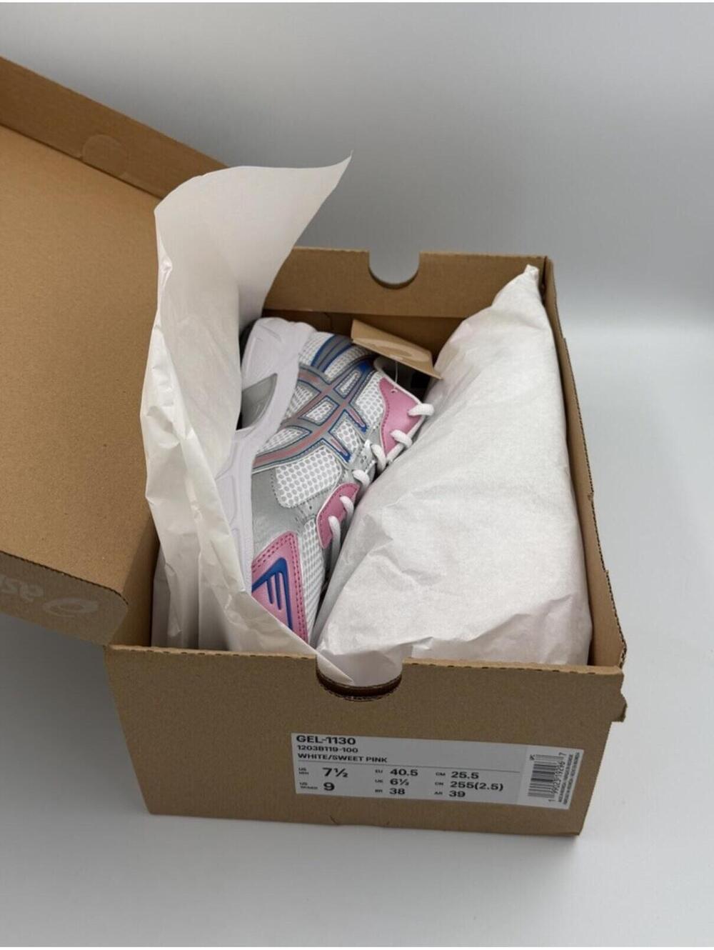 Size 9 W - ASICS Gel 1130 Sweet Pink White Blue - Picture 3 of 8